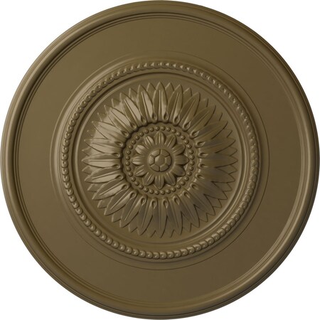 Ekena Millwork Wigan Ceiling Medallion, Hand-Painted Mississippi Mud, 29 3/4"OD x 1 1/2"P CM29WGMMF